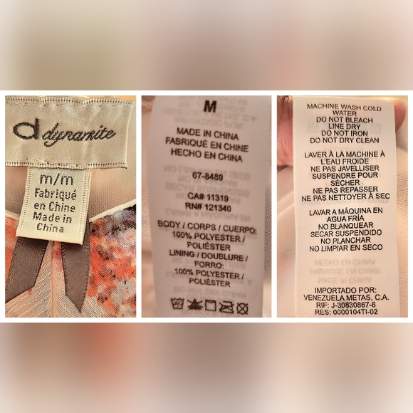 Dynamite Bright Floral Chiffon Maxi Dress W/Crochet Back Detail Size Medium - Picture 16 of 16